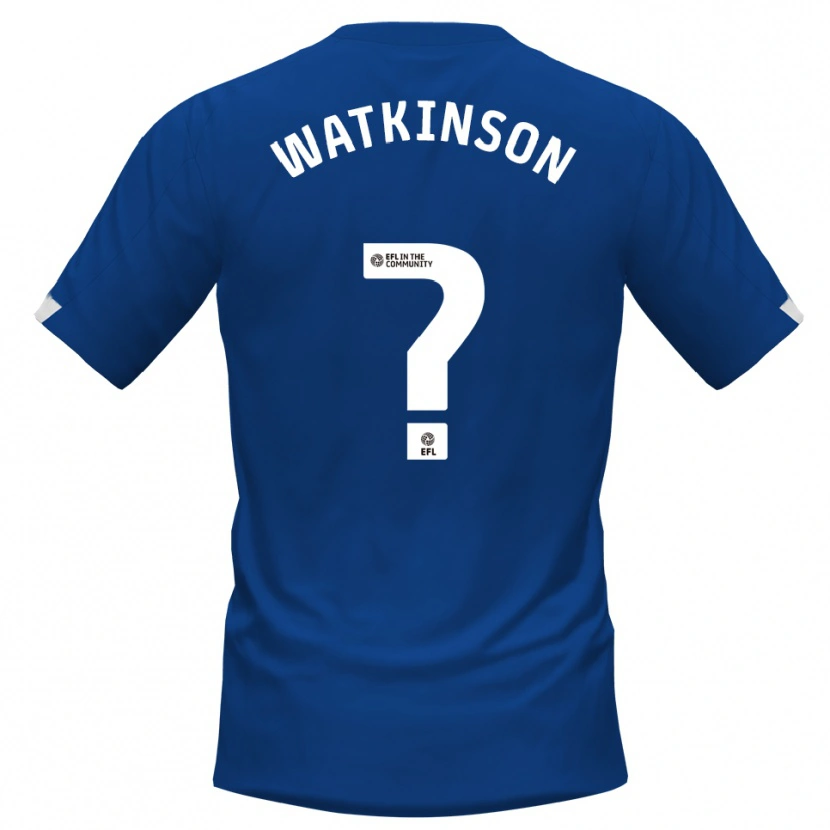 Danxen Kvinnor Maddie Watkinson #0 Blå Vit Hemmatröja Matchtröjor 2025/26 Tröjor T-Tröja