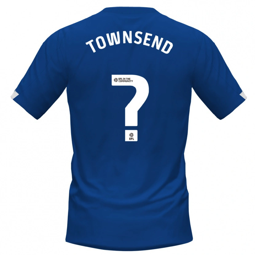 Danxen Kvinnor Kadi Townsend #0 Blå Vit Hemmatröja Matchtröjor 2025/26 Tröjor T-Tröja