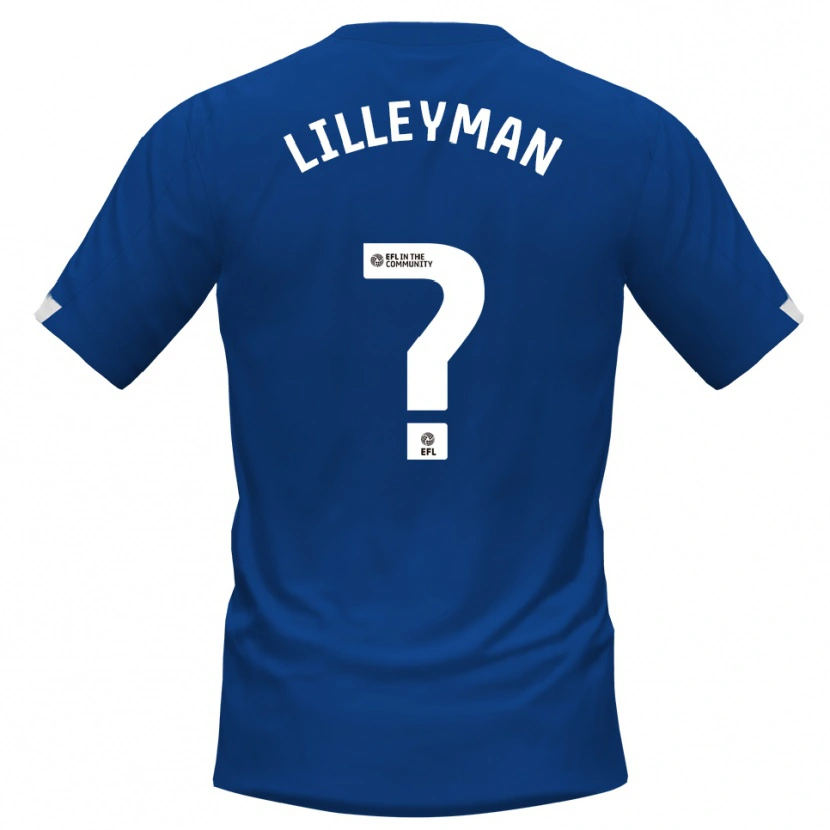 Danxen Kvinnor Rebecca Lilleyman #0 Blå Vit Hemmatröja Matchtröjor 2025/26 Tröjor T-Tröja
