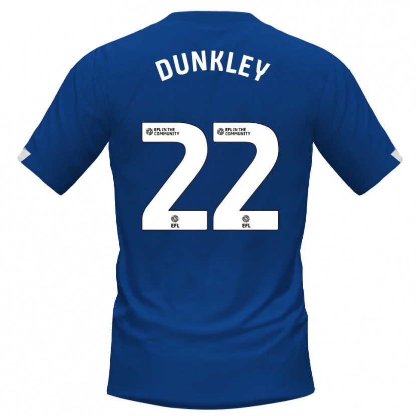 Danxen Kvinnor Chey Dunkley #22 Blå Vit Hemmatröja Matchtröjor 2025/26 Tröjor T-Tröja