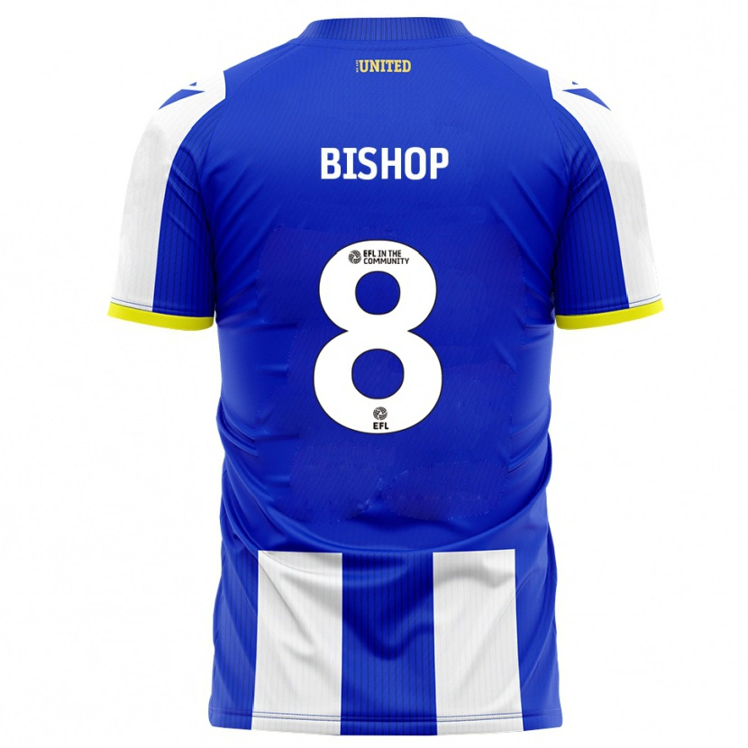 Danxen Kvinnor Teddy Bishop #8 Blå Vit Hemmatröja Matchtröjor 2025/26 Tröjor T-Tröja