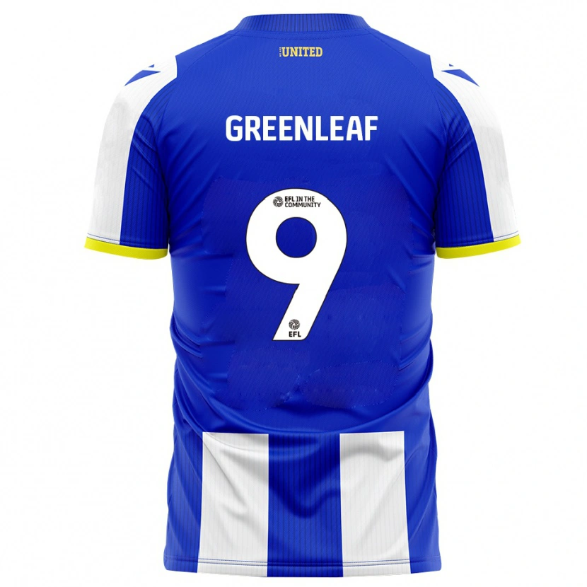 Danxen Kvinnor Ruby Greenleaf #9 Blå Vit Hemmatröja Matchtröjor 2025/26 Tröjor T-Tröja