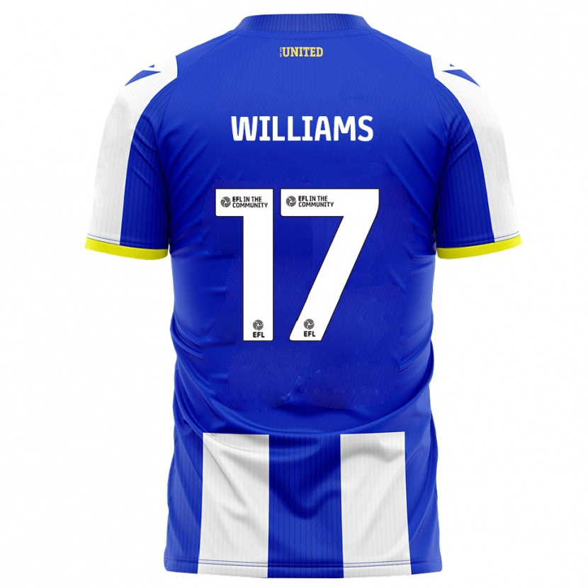Danxen Kvinnor Jaden Williams #17 Blå Vit Hemmatröja Matchtröjor 2025/26 Tröjor T-Tröja