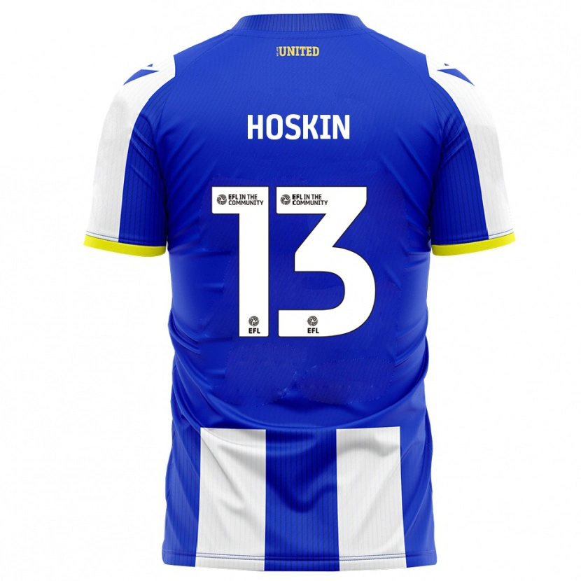 Danxen Kvinnor Owen Hoskin #13 Blå Vit Hemmatröja Matchtröjor 2025/26 Tröjor T-Tröja