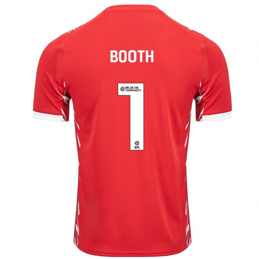 Danxen Kvinnor Tom Booth #1 Röd Vit Hemmatröja Matchtröjor 2025/26 Tröjor T-Tröja