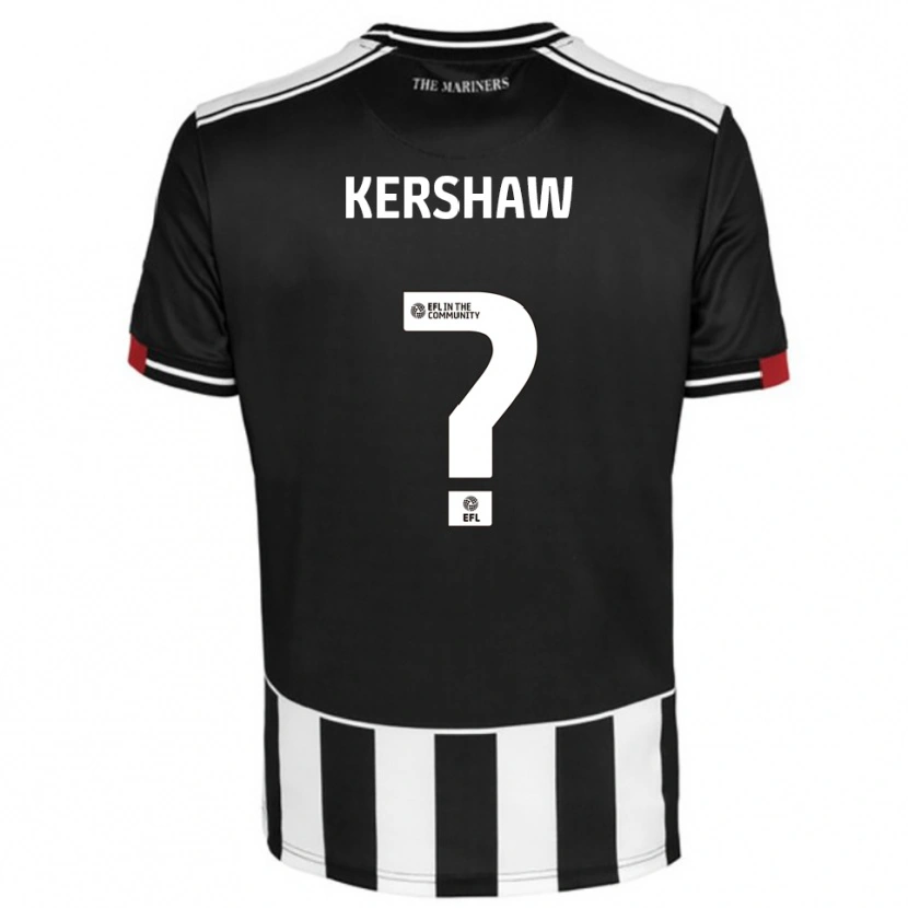 Danxen Kvinnor Olivia Kershaw #0 Svart Vit Röd Hemmatröja Matchtröjor 2025/26 Tröjor T-Tröja