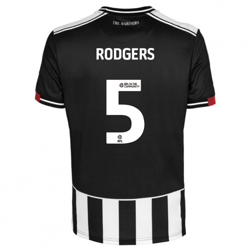 Danxen Kvinnor Harvey Rodgers #5 Svart Vit Röd Hemmatröja Matchtröjor 2025/26 Tröjor T-Tröja