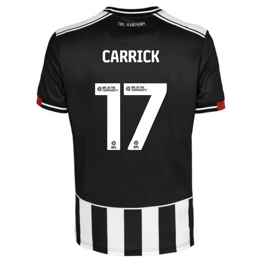 Danxen Kvinnor Charlie Carrick #17 Svart Vit Röd Hemmatröja Matchtröjor 2025/26 Tröjor T-Tröja