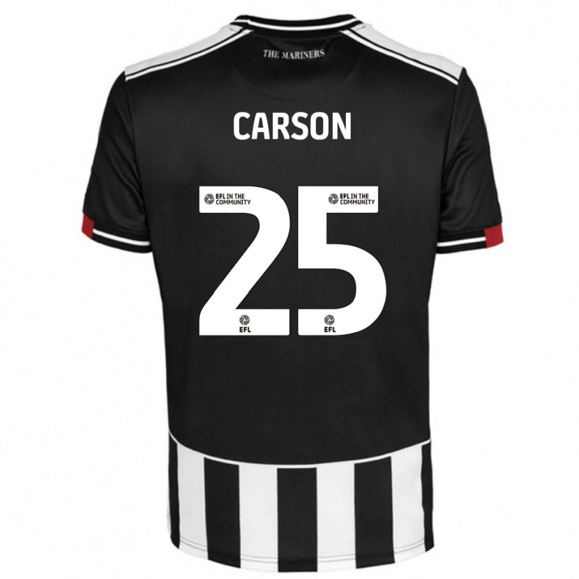 Danxen Kvinnor Matty Carson #25 Svart Vit Röd Hemmatröja Matchtröjor 2025/26 Tröjor T-Tröja