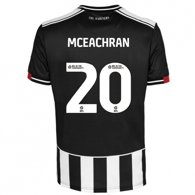 Danxen Kvinnor George Mceachran #20 Svart Vit Röd Hemmatröja Matchtröjor 2025/26 Tröjor T-Tröja