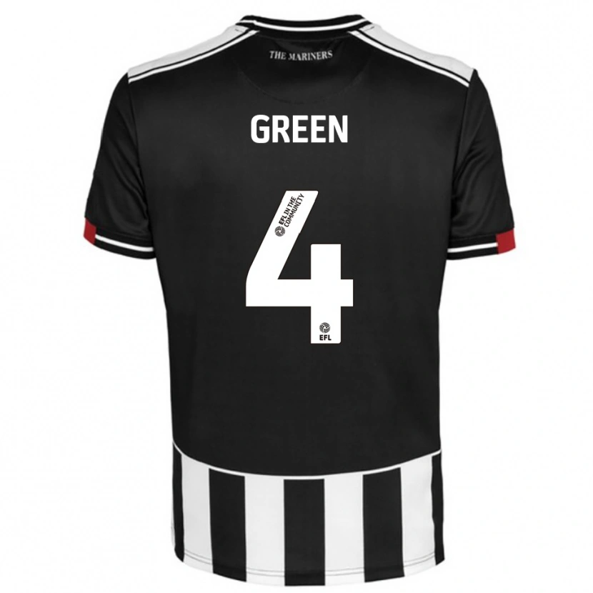 Danxen Kvinnor Kieran Green #4 Svart Vit Röd Hemmatröja Matchtröjor 2025/26 Tröjor T-Tröja