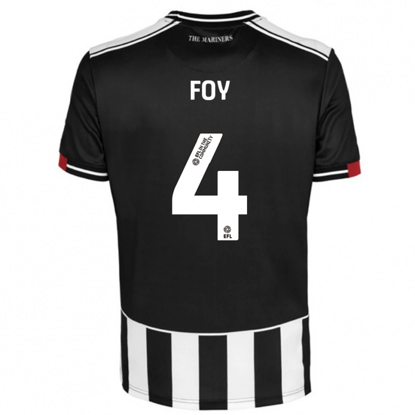 Danxen Kvinnor Alfie Foy #4 Svart Vit Röd Hemmatröja Matchtröjor 2025/26 Tröjor T-Tröja