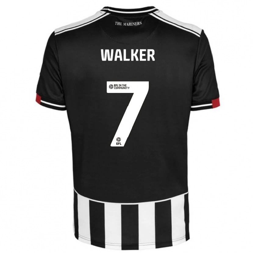 Danxen Kvinnor Jamie Walker #7 Svart Vit Röd Hemmatröja Matchtröjor 2025/26 Tröjor T-Tröja