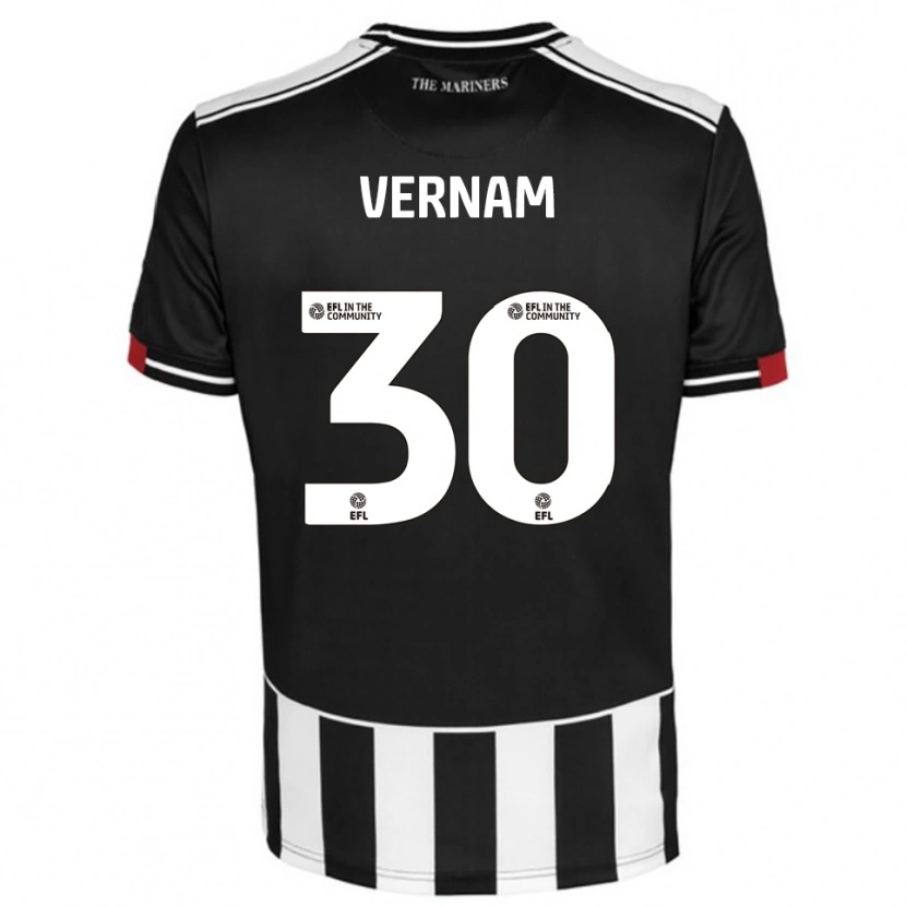Danxen Kvinnor Charles Vernam #30 Svart Vit Röd Hemmatröja Matchtröjor 2025/26 Tröjor T-Tröja