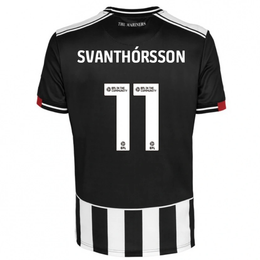 Danxen Kvinnor Jason Dadi Svanthórsson #11 Svart Vit Röd Hemmatröja Matchtröjor 2025/26 Tröjor T-Tröja