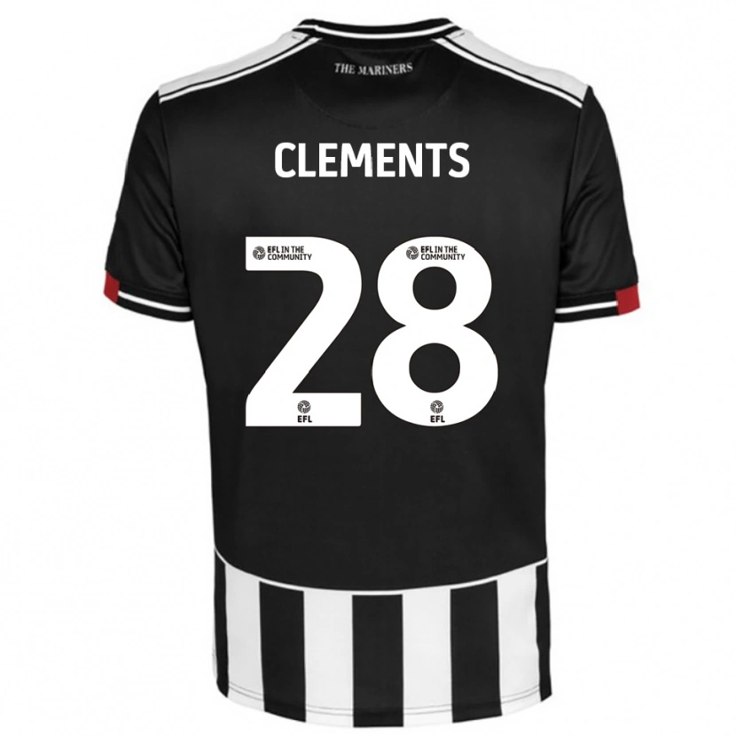 Danxen Kvinnor Charlie Clements #28 Svart Vit Röd Hemmatröja Matchtröjor 2025/26 Tröjor T-Tröja