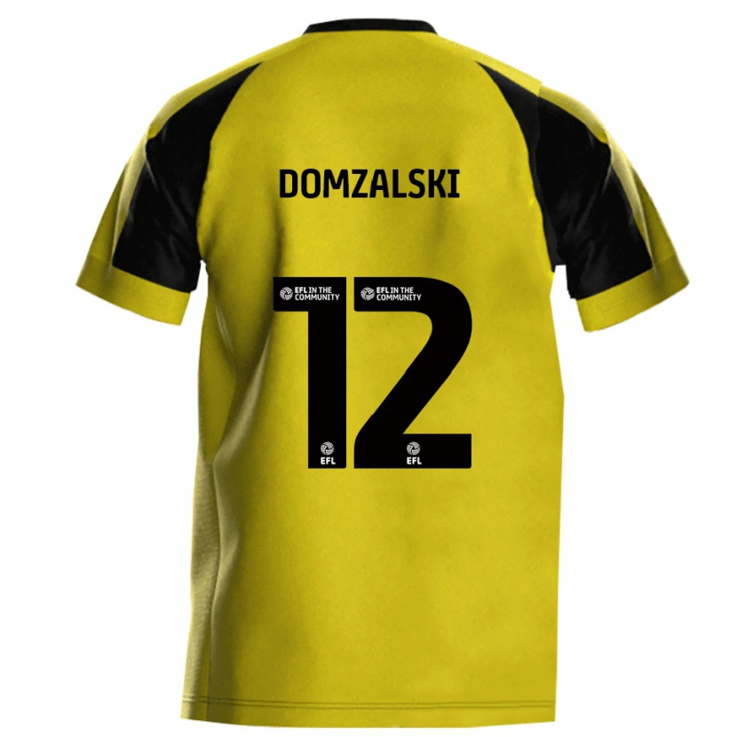 Danxen Kvinnor Ollie Domzalski #12 Gul Grå Hemmatröja Matchtröjor 2025/26 Tröjor T-Tröja