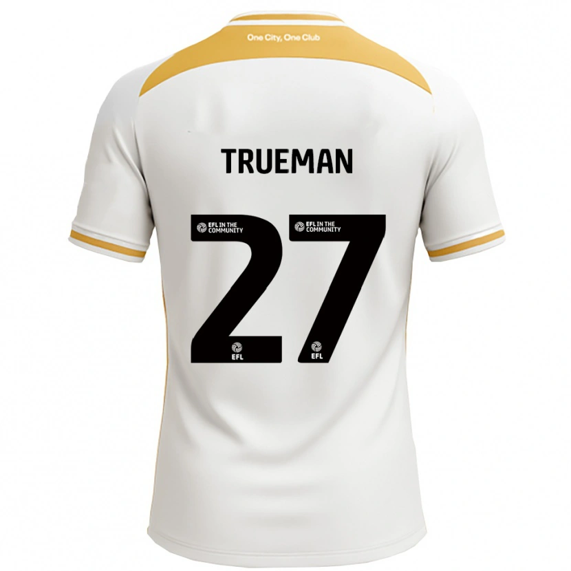 Danxen Kvinnor Connal Trueman #27 Vit Guld Hemmatröja Matchtröjor 2025/26 Tröjor T-Tröja