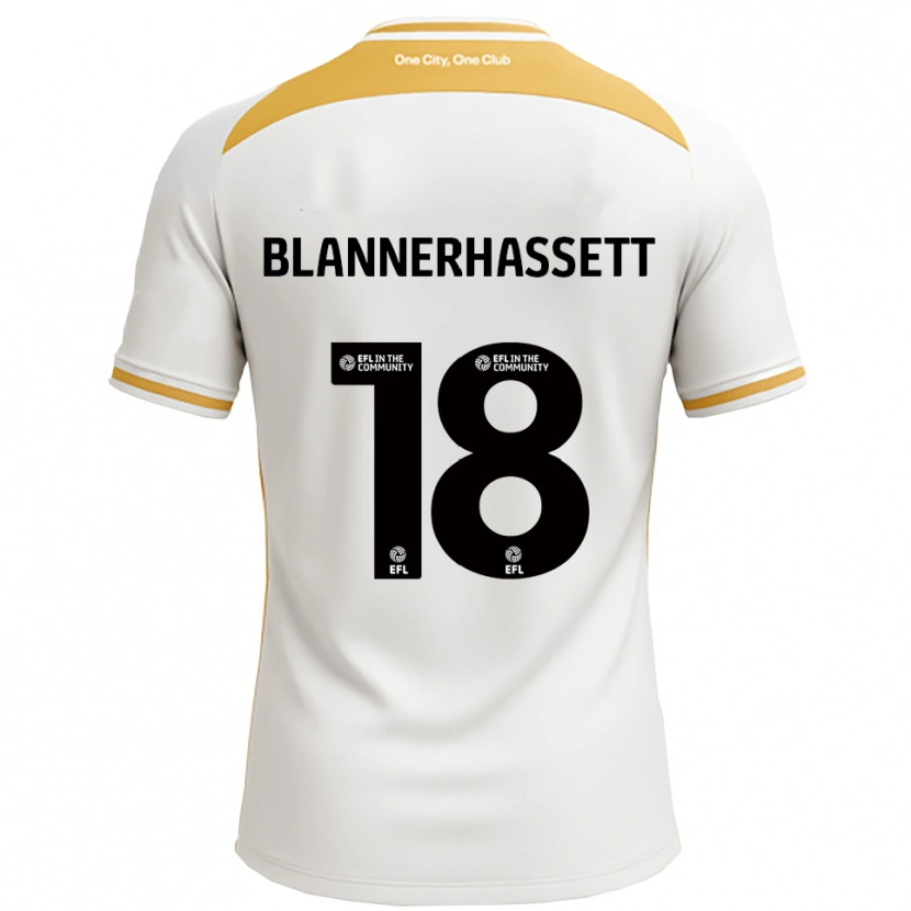 Danxen Kvinnor Tommy Blannerhassett #18 Vit Guld Hemmatröja Matchtröjor 2025/26 Tröjor T-Tröja