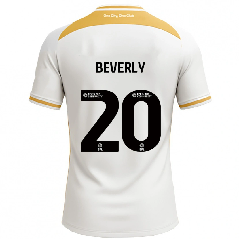 Danxen Kvinnor Poppy Beverly #20 Vit Guld Hemmatröja Matchtröjor 2025/26 Tröjor T-Tröja