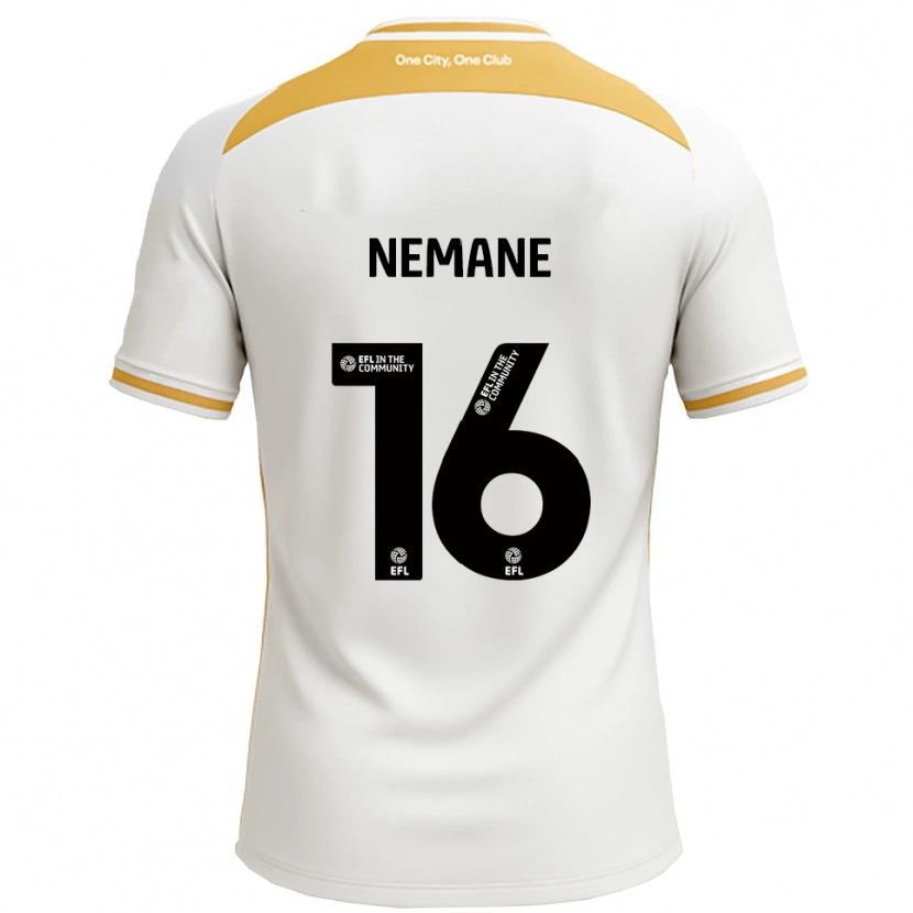 Danxen Kvinnor Aaron Nemane #16 Vit Guld Hemmatröja Matchtröjor 2025/26 Tröjor T-Tröja