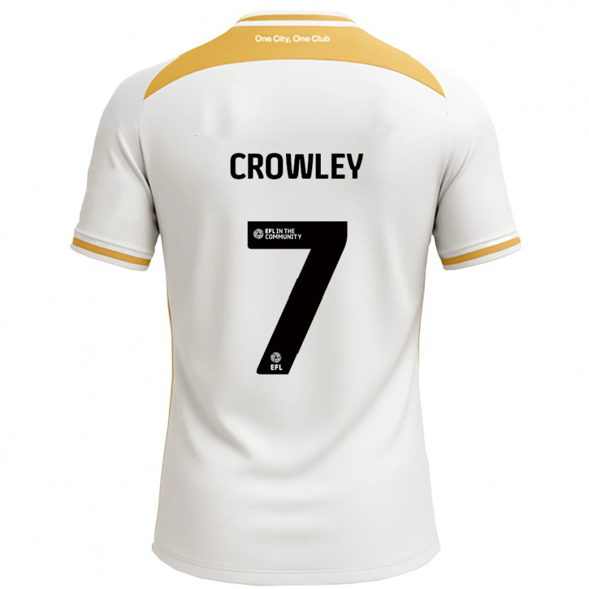 Danxen Kvinnor Dan Crowley #7 Vit Guld Hemmatröja Matchtröjor 2025/26 Tröjor T-Tröja