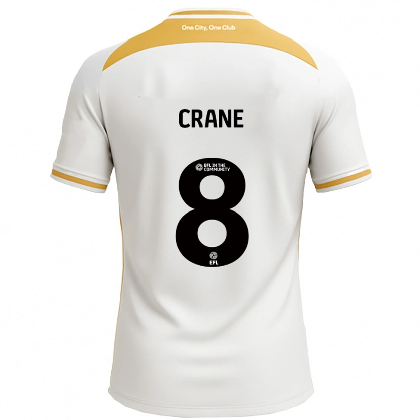Danxen Kvinnor Max Crane #8 Vit Guld Hemmatröja Matchtröjor 2025/26 Tröjor T-Tröja