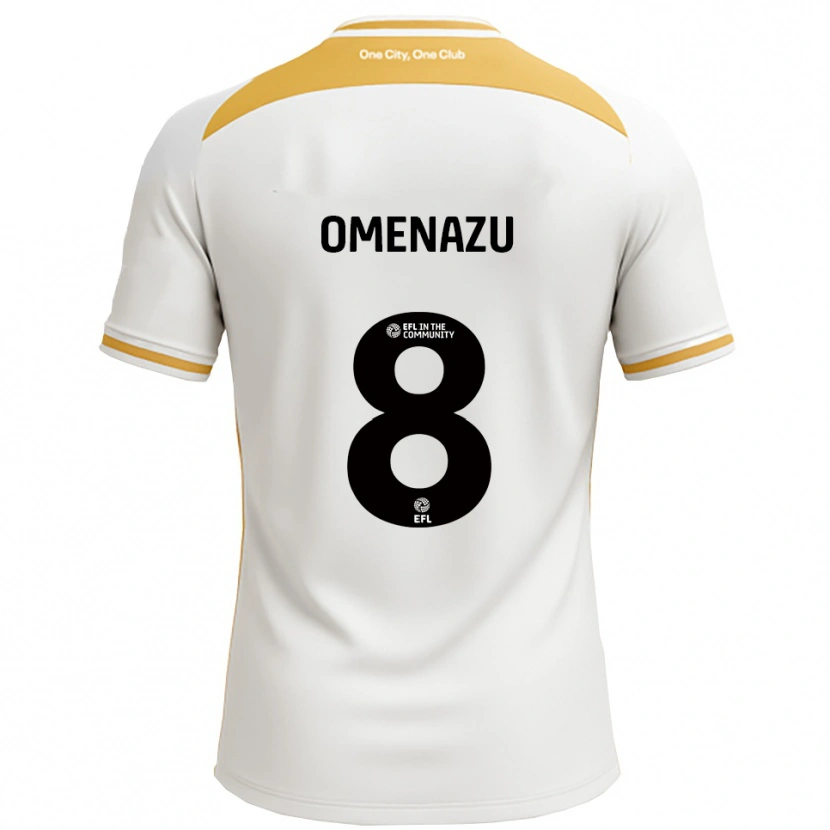Danxen Kvinnor Favour Omenazu #8 Vit Guld Hemmatröja Matchtröjor 2025/26 Tröjor T-Tröja