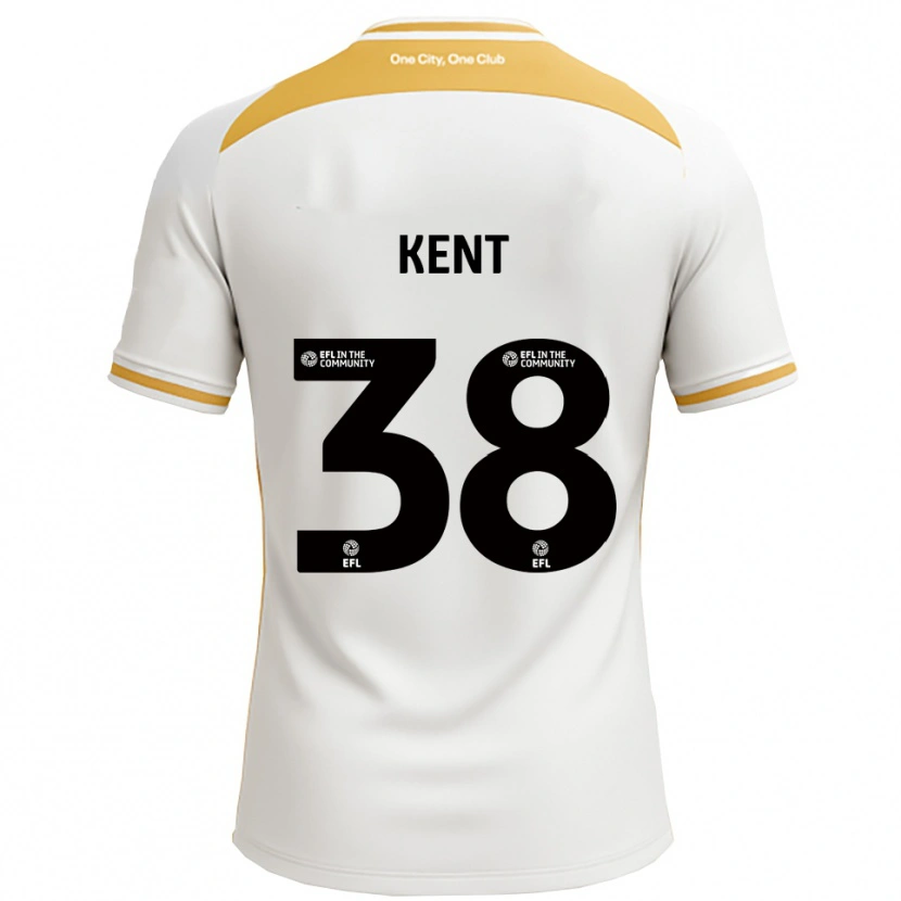 Danxen Kvinnor Isabelle Kent #38 Vit Guld Hemmatröja Matchtröjor 2025/26 Tröjor T-Tröja