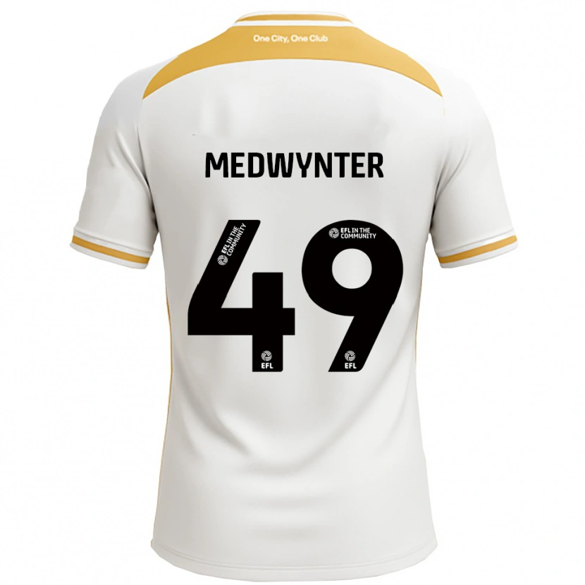 Danxen Kvinnor Chase Medwynter #49 Vit Guld Hemmatröja Matchtröjor 2025/26 Tröjor T-Tröja