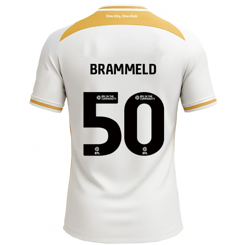 Danxen Kvinnor Michael Brammeld #50 Vit Guld Hemmatröja Matchtröjor 2025/26 Tröjor T-Tröja