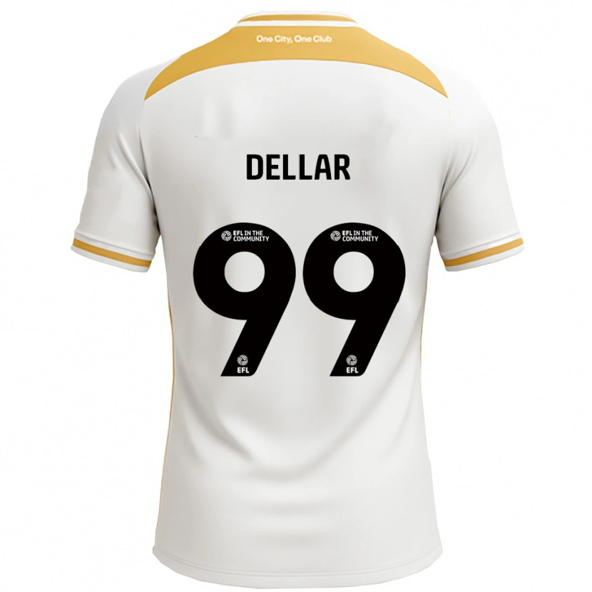 Danxen Kvinnor Megan Dellar #99 Vit Guld Hemmatröja Matchtröjor 2025/26 Tröjor T-Tröja