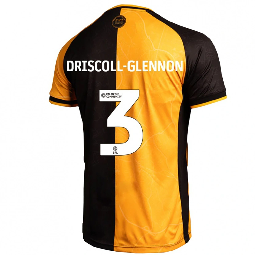 Danxen Kvinnor Anthony Driscoll-Glennon #3 Gul Svart Hemmatröja Matchtröjor 2025/26 Tröjor T-Tröja