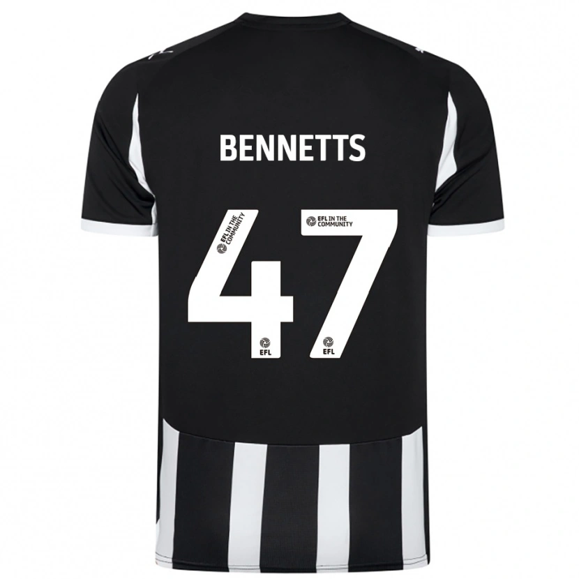 Danxen Kvinnor Keanan Bennetts #47 Svart Vit Hemmatröja Matchtröjor 2025/26 Tröjor T-Tröja