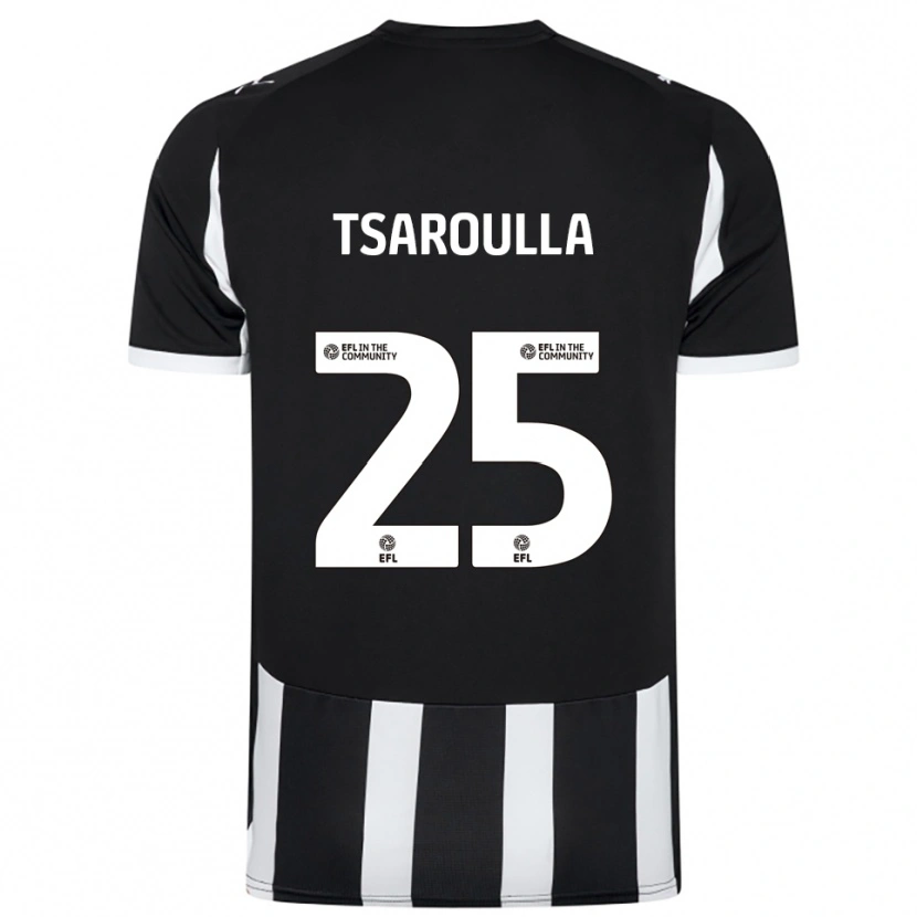 Danxen Kvinnor Nick Tsaroulla #25 Svart Vit Hemmatröja Matchtröjor 2025/26 Tröjor T-Tröja