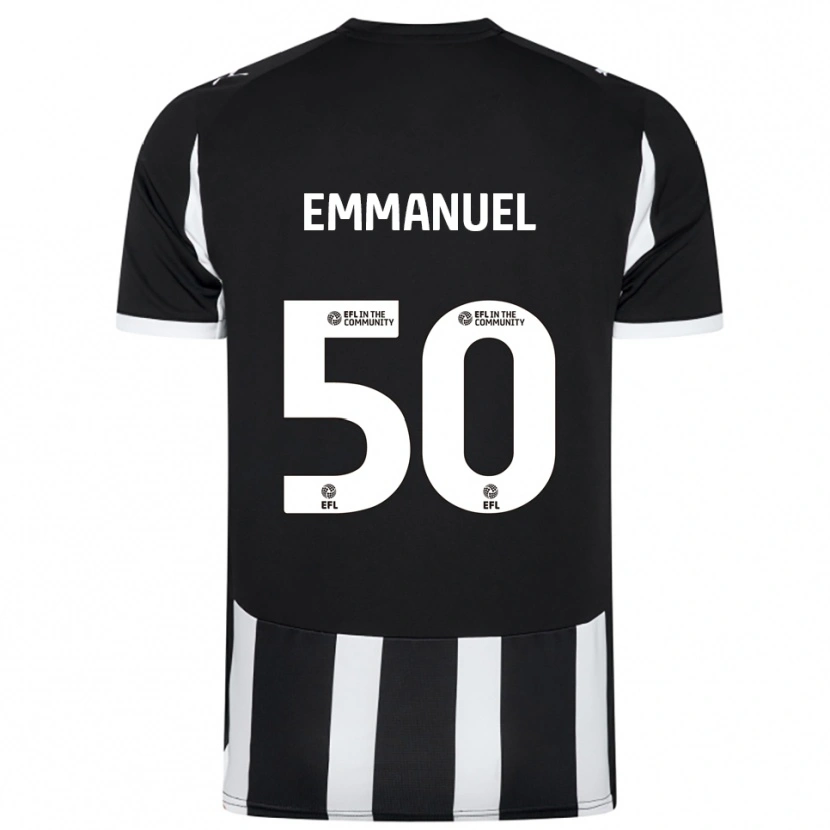 Danxen Kvinnor Daniel Emmanuel #50 Svart Vit Hemmatröja Matchtröjor 2025/26 Tröjor T-Tröja