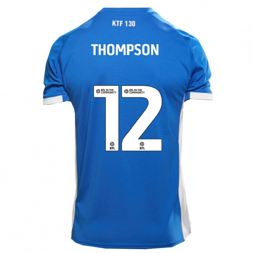 Danxen Kvinnor Jaheim Thompson #12 Blå Vit Hemmatröja Matchtröjor 2025/26 Tröjor T-Tröja
