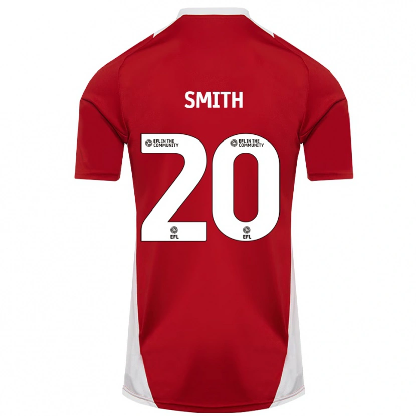 Danxen Kvinnor Jessica Smith #20 Röd Vit Guld Hemmatröja Matchtröjor 2025/26 Tröjor T-Tröja