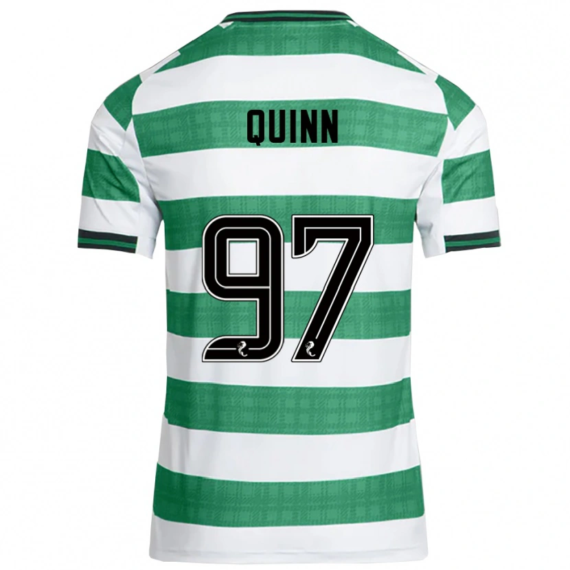 Danxen Kvinnor Ben Quinn #97 Grön Vit Hemmatröja Matchtröjor 2025/26 Tröjor T-Tröja