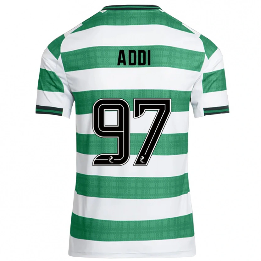 Danxen Kvinnor Imane Addi #97 Grön Vit Hemmatröja Matchtröjor 2025/26 Tröjor T-Tröja