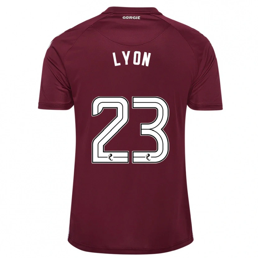 Danxen Kvinnor Jack Lyon #23 Vinröd Vit Hemmatröja Matchtröjor 2025/26 Tröjor T-Tröja