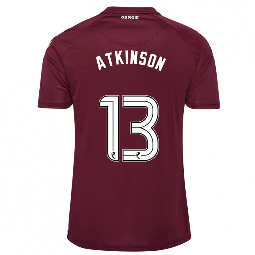 Danxen Kvinnor Nathaniel Atkinson #13 Vinröd Vit Hemmatröja Matchtröjor 2025/26 Tröjor T-Tröja