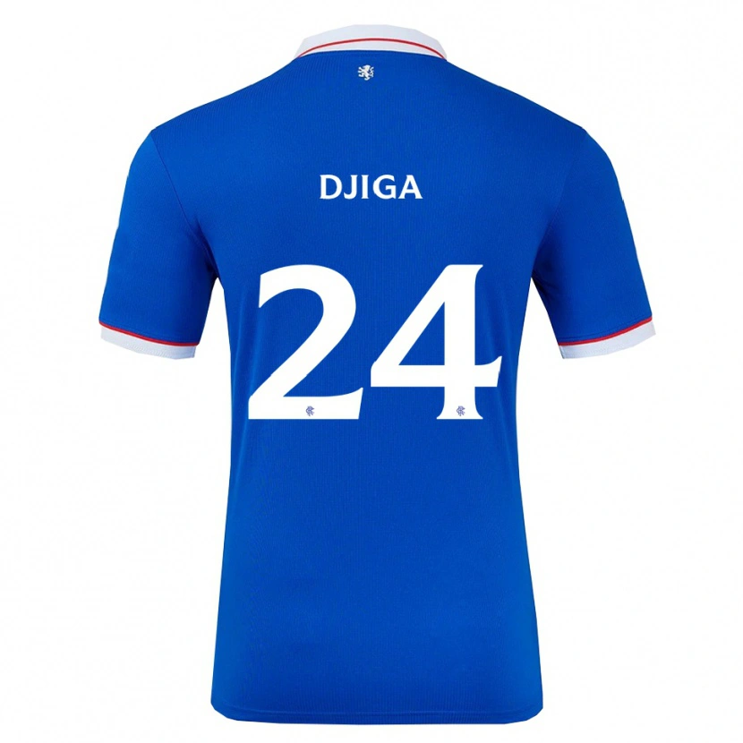 Danxen Kvinnor Nasser Djiga #24 Blå Vit Hemmatröja Matchtröjor 2025/26 Tröjor T-Tröja