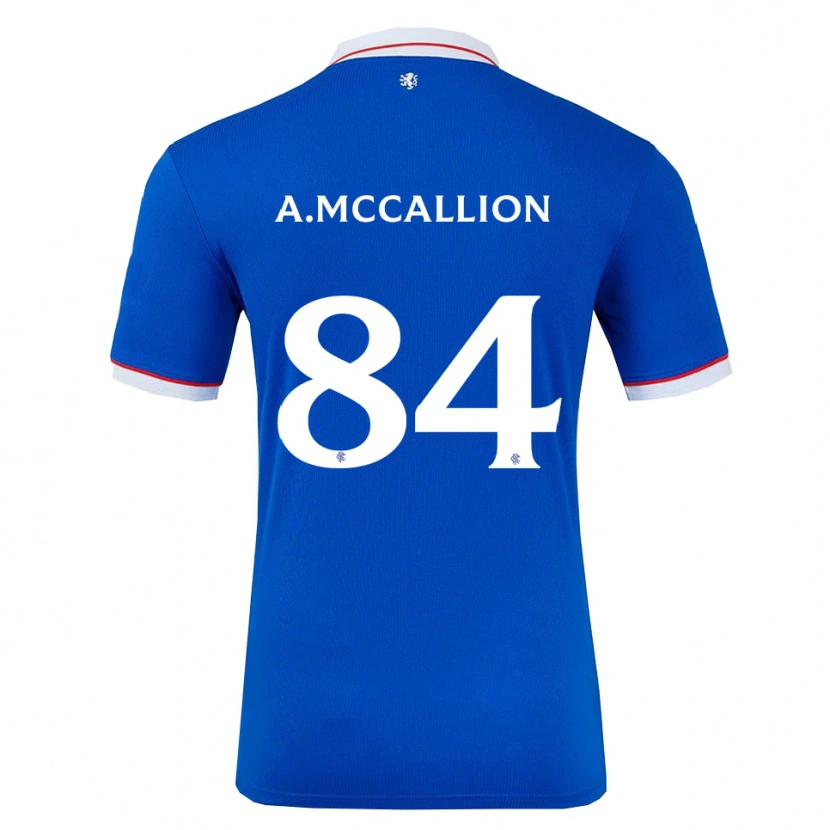 Danxen Kvinnor Aiden Mccallion #84 Blå Vit Hemmatröja Matchtröjor 2025/26 Tröjor T-Tröja
