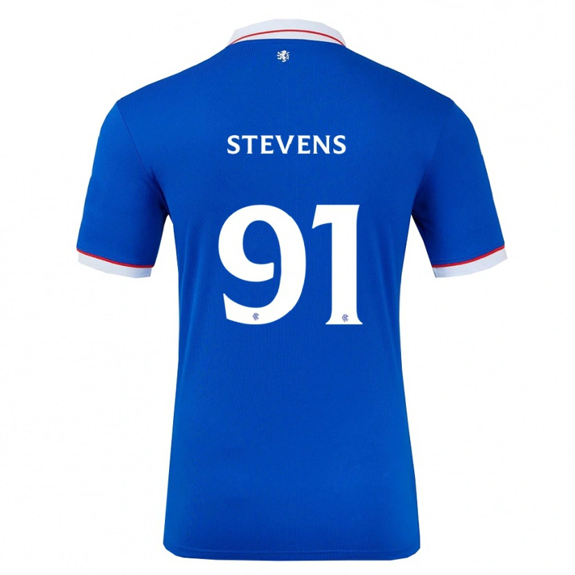 Danxen Kvinnor Archie Stevens #91 Blå Vit Hemmatröja Matchtröjor 2025/26 Tröjor T-Tröja