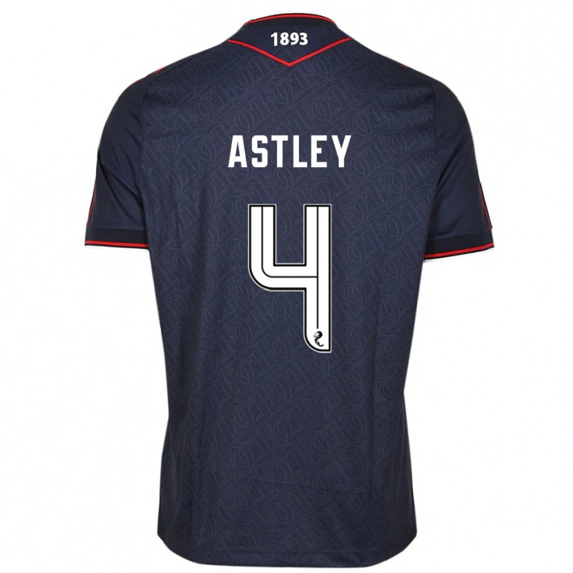 Danxen Kvinnor Ryan Astley #4 Marin Vit Hemmatröja Matchtröjor 2025/26 Tröjor T-Tröja