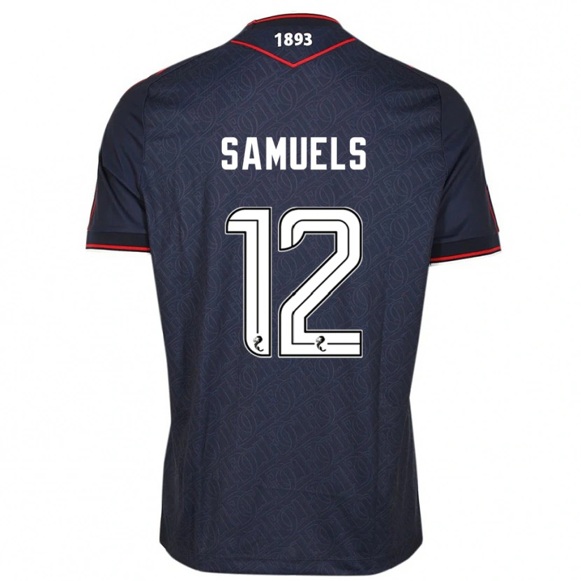 Danxen Kvinnor Imari Samuels #12 Marin Vit Hemmatröja Matchtröjor 2025/26 Tröjor T-Tröja