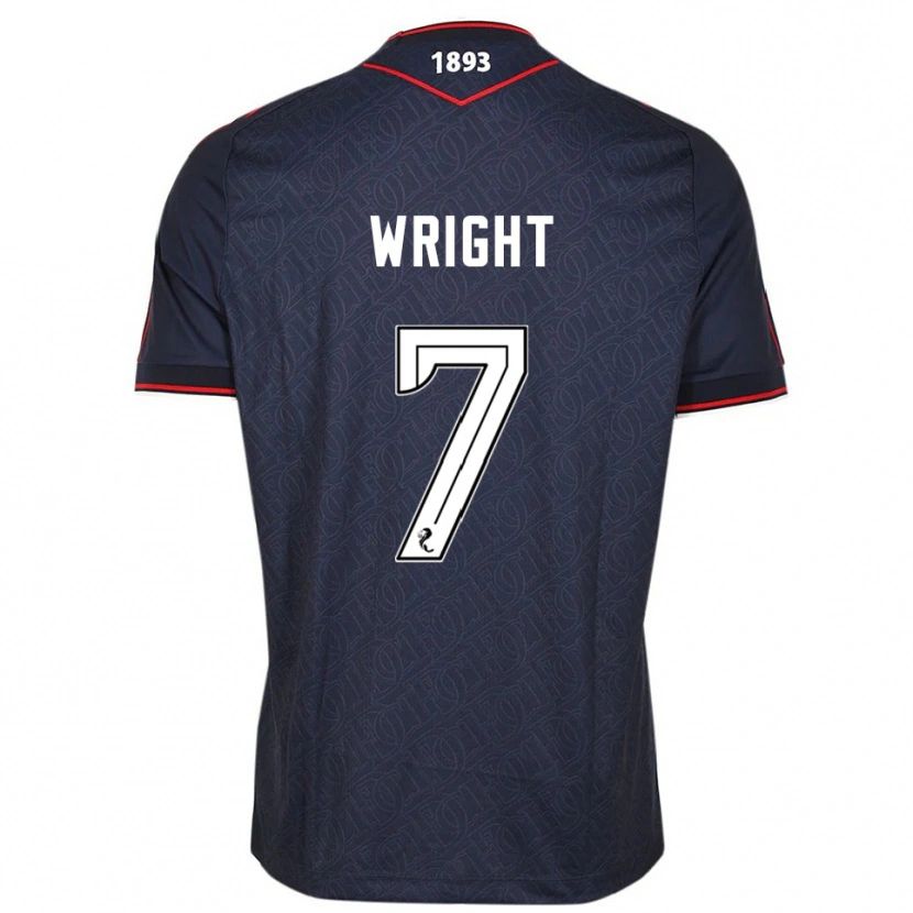 Danxen Kvinnor Drey Wright #7 Marin Vit Hemmatröja Matchtröjor 2025/26 Tröjor T-Tröja