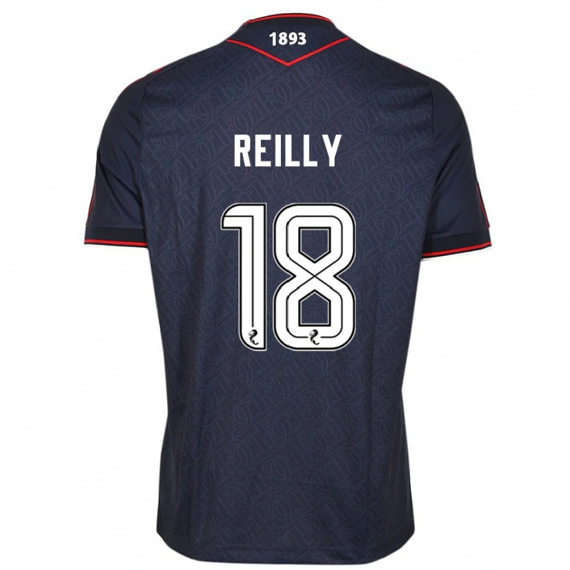 Danxen Kvinnor Charlie Reilly #18 Marin Vit Hemmatröja Matchtröjor 2025/26 Tröjor T-Tröja