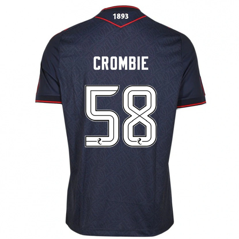 Danxen Kvinnor Ethan Crombie #58 Marin Vit Hemmatröja Matchtröjor 2025/26 Tröjor T-Tröja